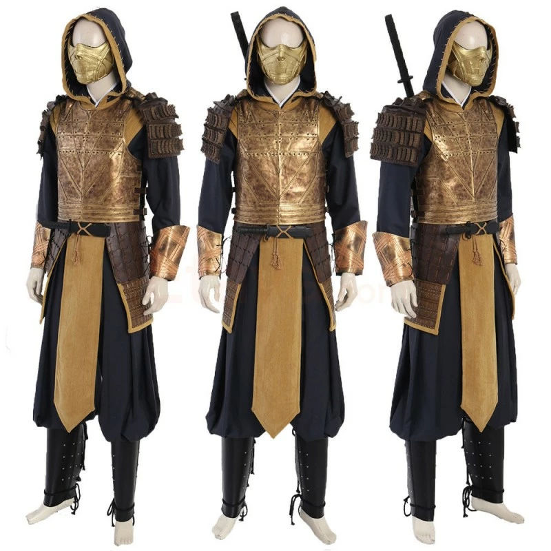 Etaya Mortal Kombat 11 Scorpion Hanzo Hasashi Cosplay Costumes - Image 3
