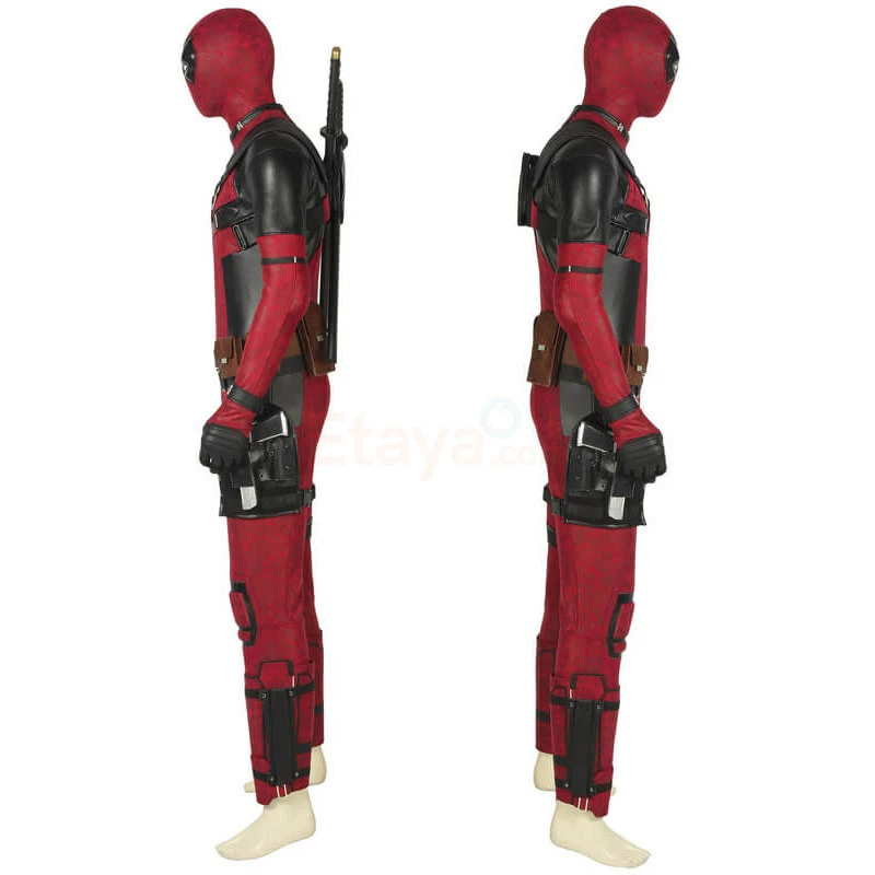 Etaya Deadpool Cosplay Costume Full Set Wade Winston Wilson Deluxe Outfit - Image 4