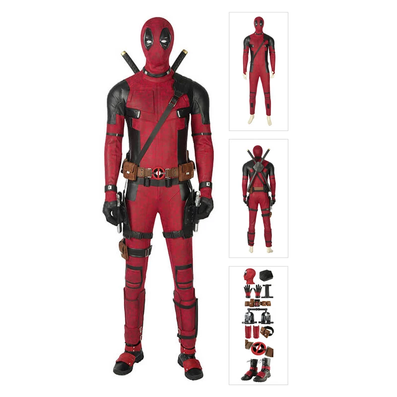 Etaya Deadpool Cosplay Costume Full Set Wade Winston Wilson Deluxe Outfit