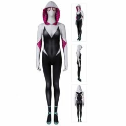 Etaya Spider Gwen Suit Spider-Man Into The Spider-Verse Cosplay Costume