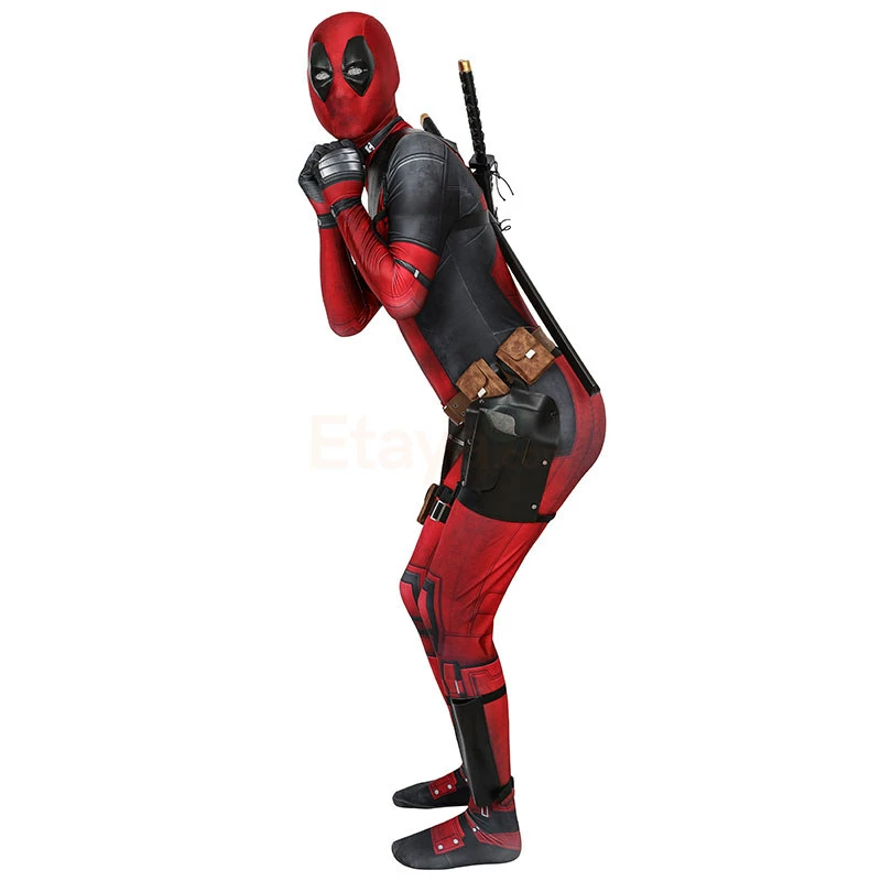 Etaya Deadpool Cosplay Costume Wade Wilson Suits - Image 7