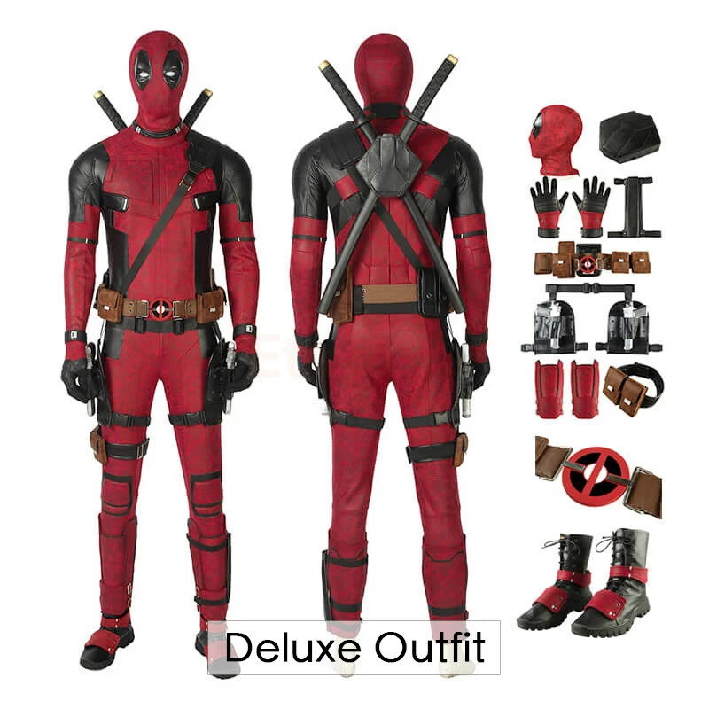 Etaya Deadpool Cosplay Costume Wade Wilson Suits - Image 10