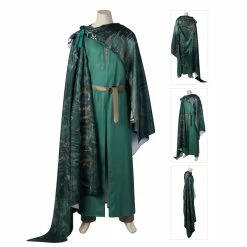 Etaya The Lord Of The Rings The Rings Of Power Season 1 Elrond Cosplay Costumes Green Suit