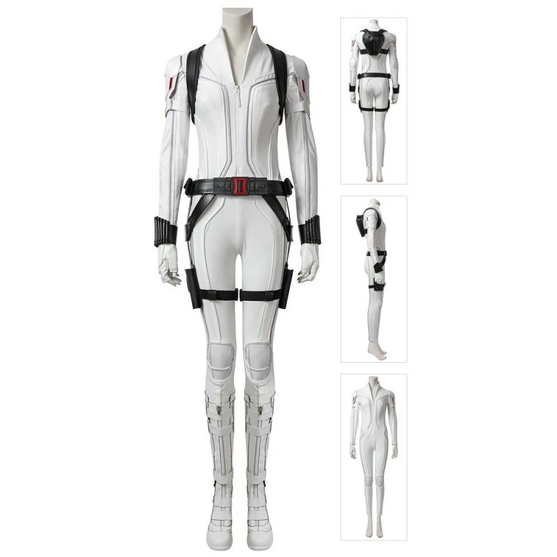 Etaya Natasha Romanoff White Cosplay Costume Black Widow Cosplay Suits