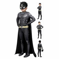 Etaya Kids The Dark Knight Cosplay Costume Batman Jumpsuit