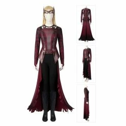 Etaya Wanda Cosplay Costume Doctor Strange In The Multiverse Of Madness Evil Scarlet Witch Halloween Suit
