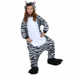 Etaya Zebra Kids Onesies Kigurumi Onesies Pajamas Animal Costume