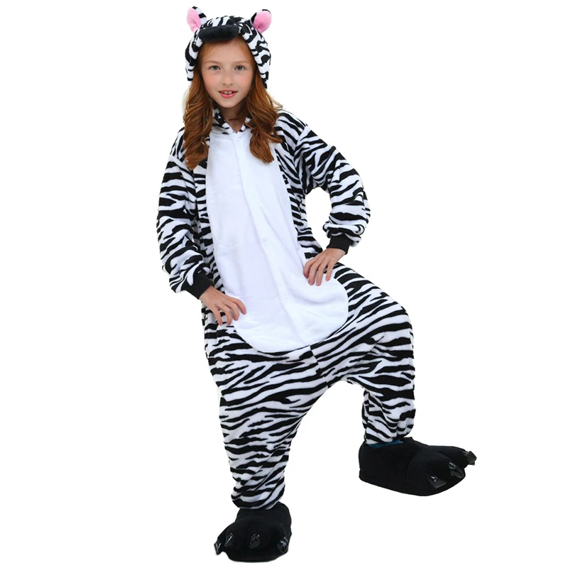 Etaya Zebra Kids Onesies Kigurumi Onesies Pajamas Animal Costume