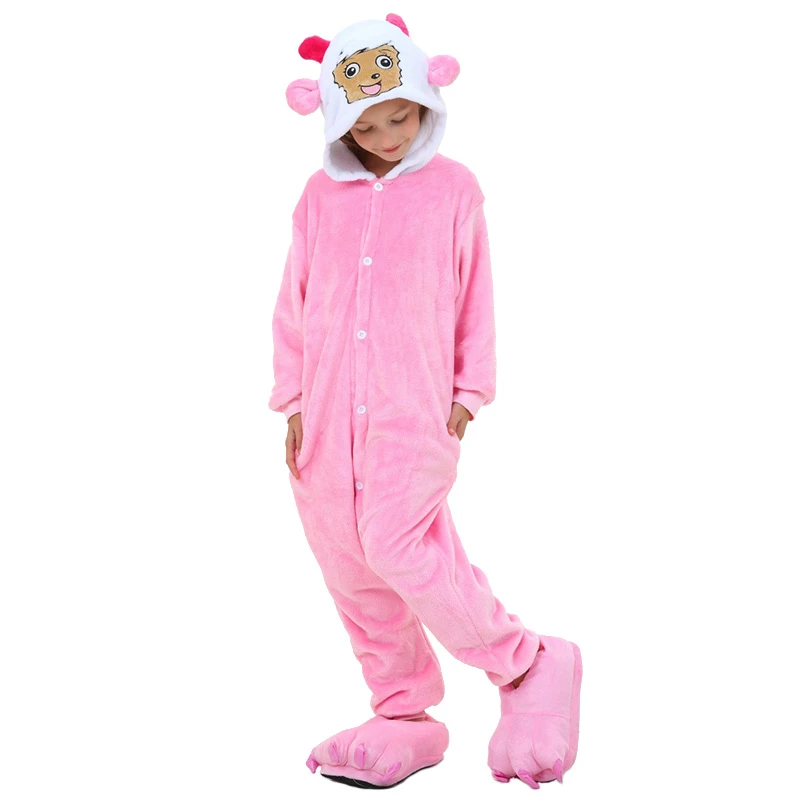 Etaya Kids Pretty Goat Kigurumi Animal Onesies Pajamas