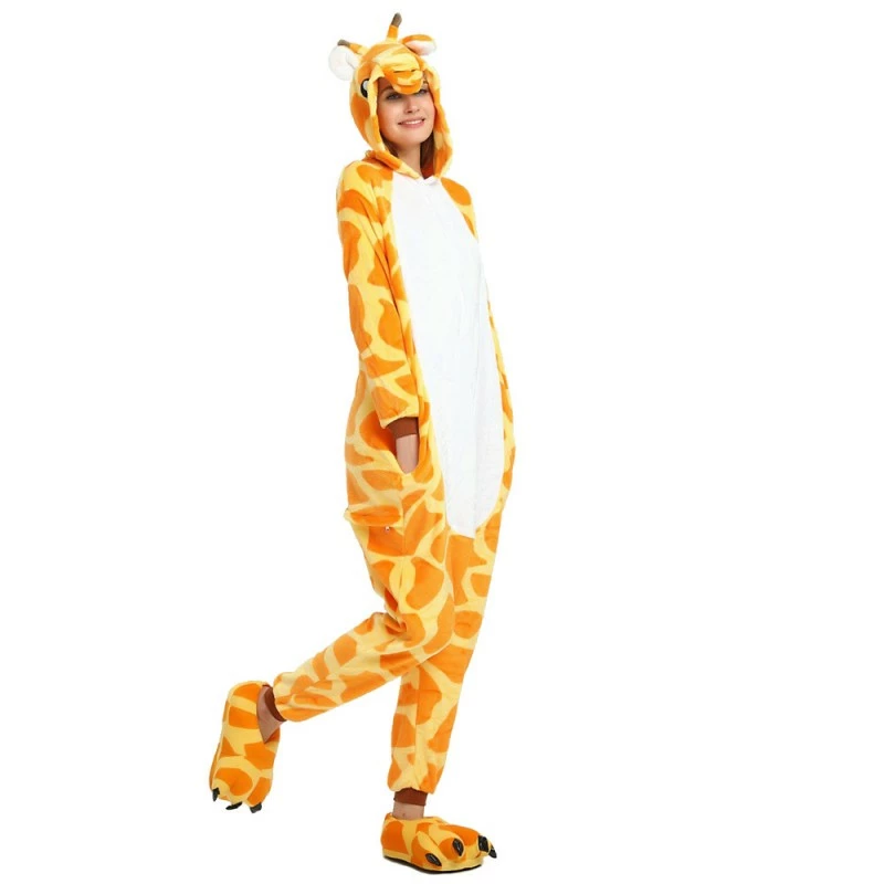 Etaya Giraffe Kigurumi Onesies Pajamas Animal Onesies For Adult