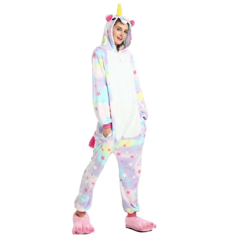 Etaya Stars Unicorn Kigurumi Onesies Pajamas Animal Onesies For Adult