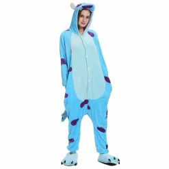 Etaya Blue Bull Kigurumi Animal Onesie Pajama Costumes For Adult
