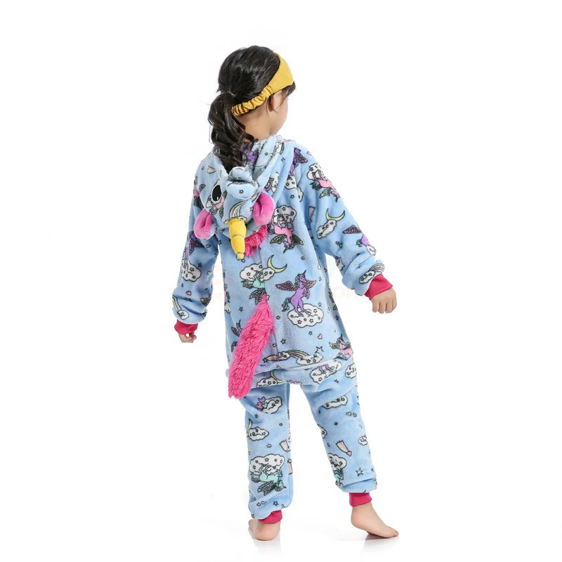 Etaya Kids Belly Unicorn Kigurumi Animal Onesies Pajamas - Image 3