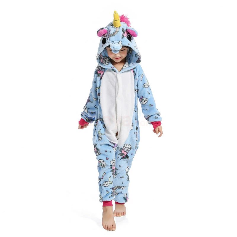 Etaya Kids Belly Unicorn Kigurumi Animal Onesies Pajamas - Image 6