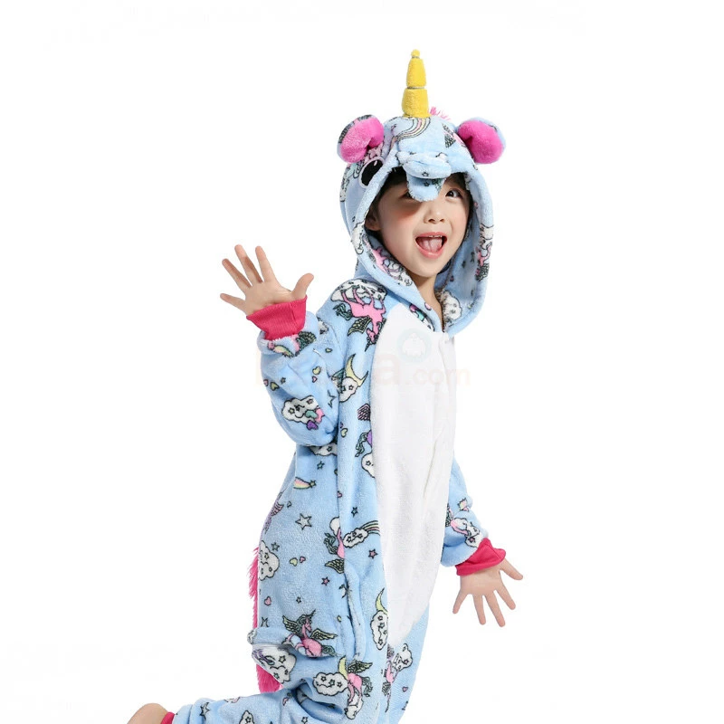 Etaya Kids Belly Unicorn Kigurumi Animal Onesies Pajamas - Image 7