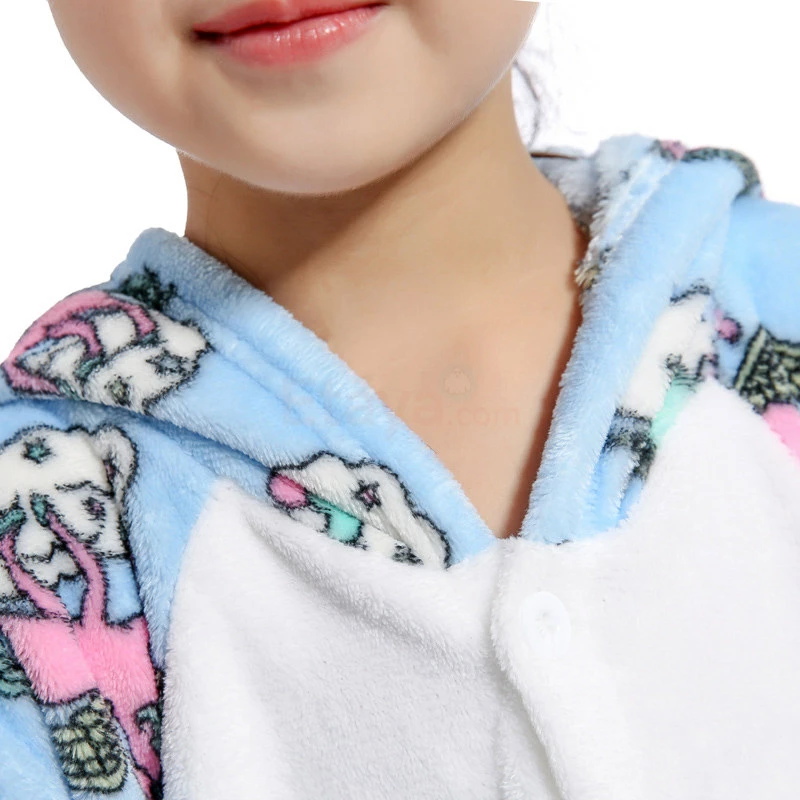Etaya Kids Belly Unicorn Kigurumi Animal Onesies Pajamas - Image 9