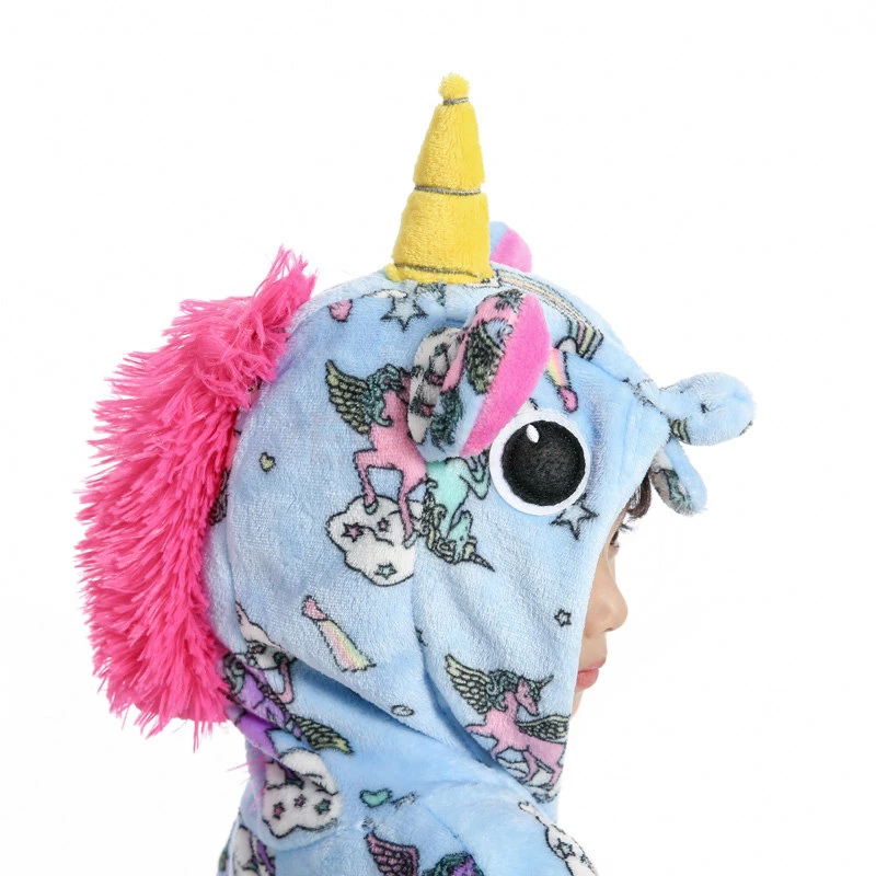 Etaya Kids Belly Unicorn Kigurumi Animal Onesies Pajamas - Image 10