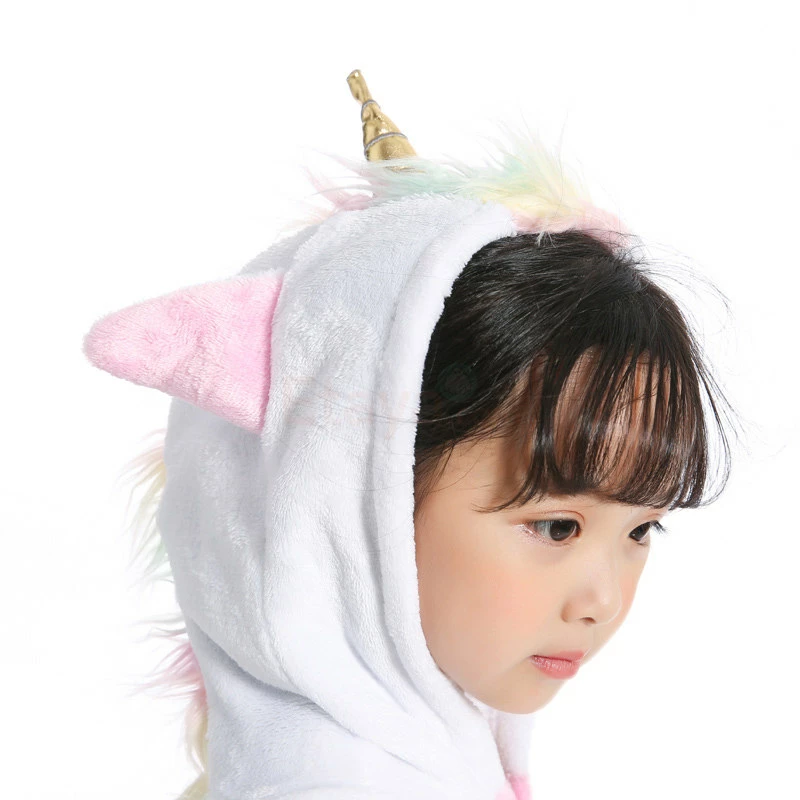 Etaya Kids Golden Horn Unicorn Kigurumi Animal Onesies Pajamas - Image 9