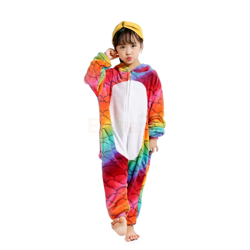 Etaya Kids Fish Scale Unicorn Kigurumi Animal Onesies Pajamas - Image 2