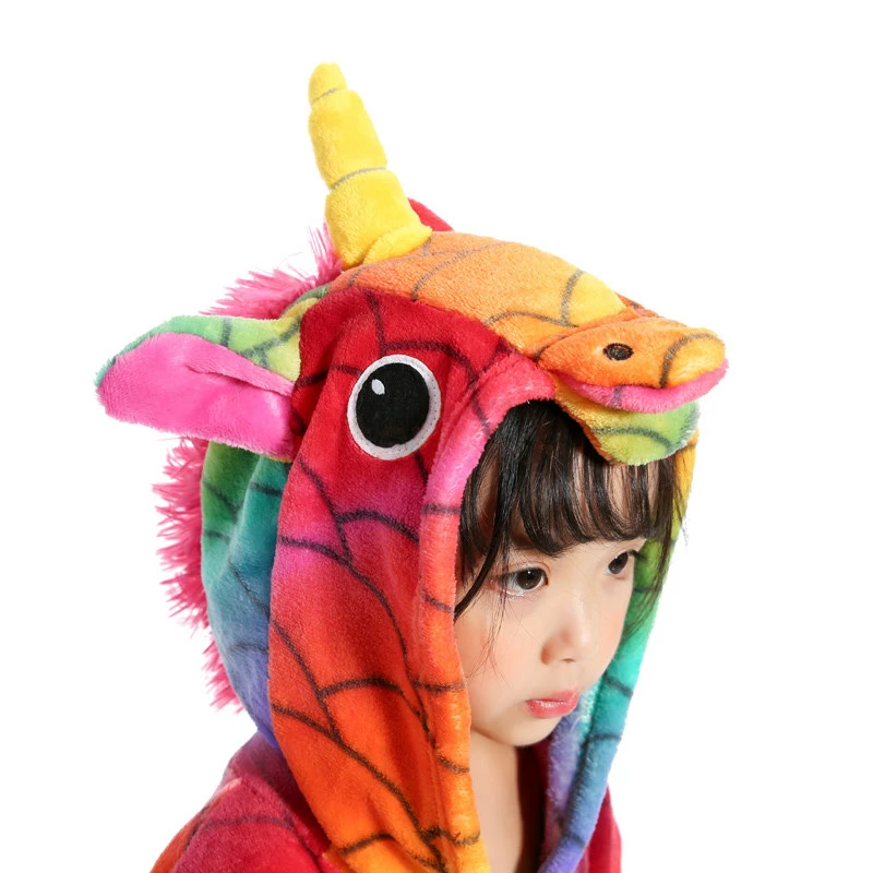 Etaya Kids Fish Scale Unicorn Kigurumi Animal Onesies Pajamas - Image 10