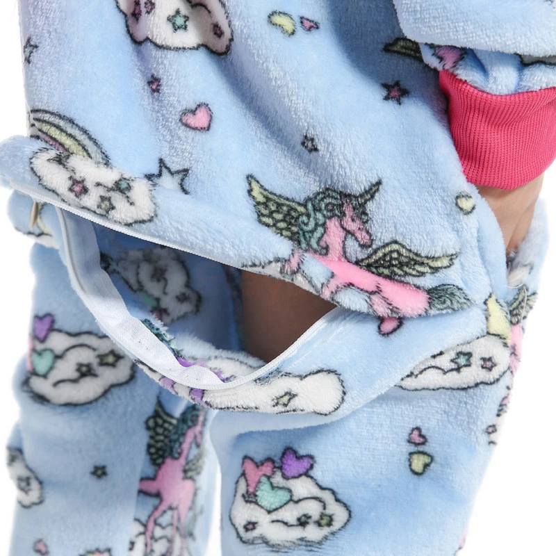 Etaya Kids Belly Unicorn Kigurumi Animal Onesies Pajamas - Image 13