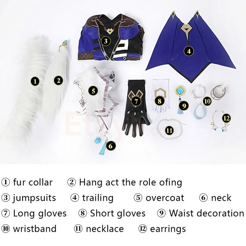 Etaya Yelan Costume Genshin Impact Cosplay Suits - Image 13