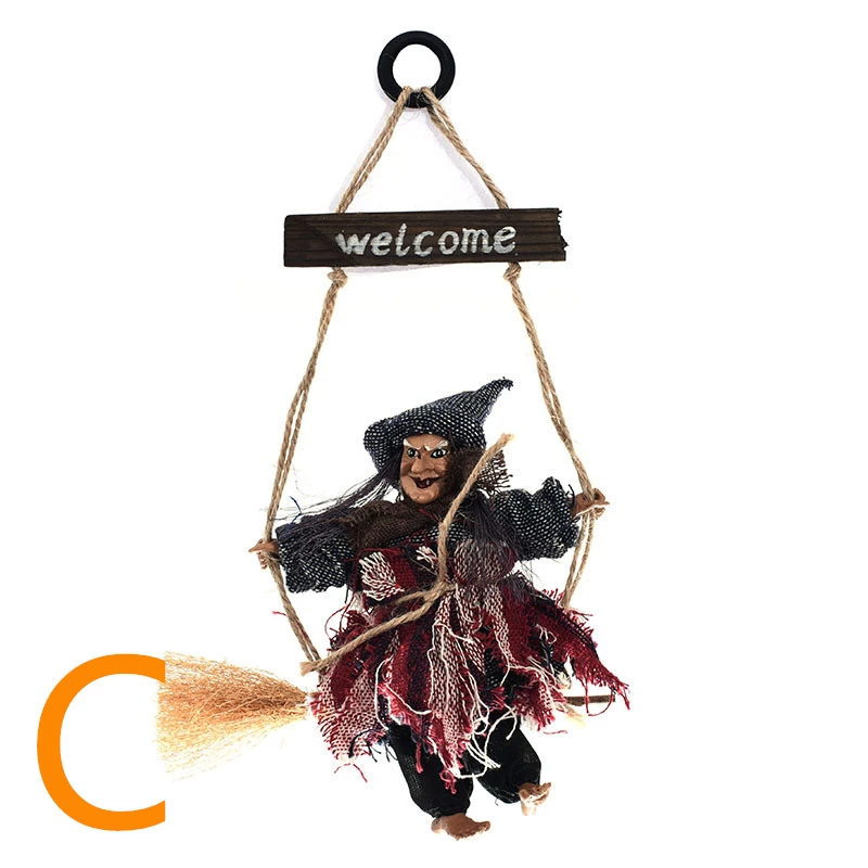 Etaya Witch Broom Pendant Props Halloween Party Decoration Props - Image 6