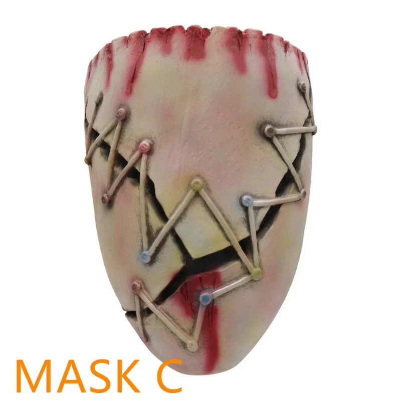 Etaya Halloween Horror Mask Dawn Killer Evil Butcher Clip Mask - Image 5