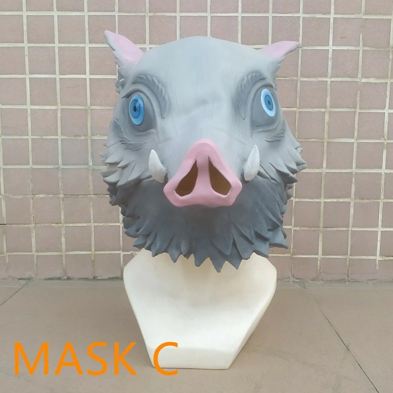 Etaya Anime Cosplay Props Demon Slayer Blade Mouth Hirasuke Boar Mask - Image 7