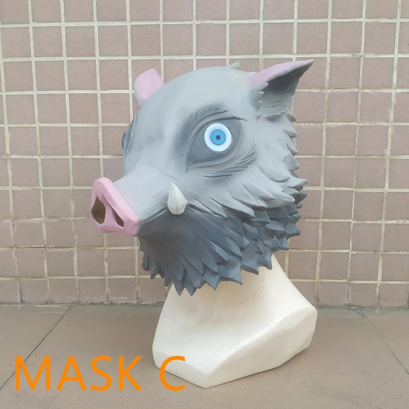 Etaya Anime Cosplay Props Demon Slayer Blade Mouth Hirasuke Boar Mask - Image 10
