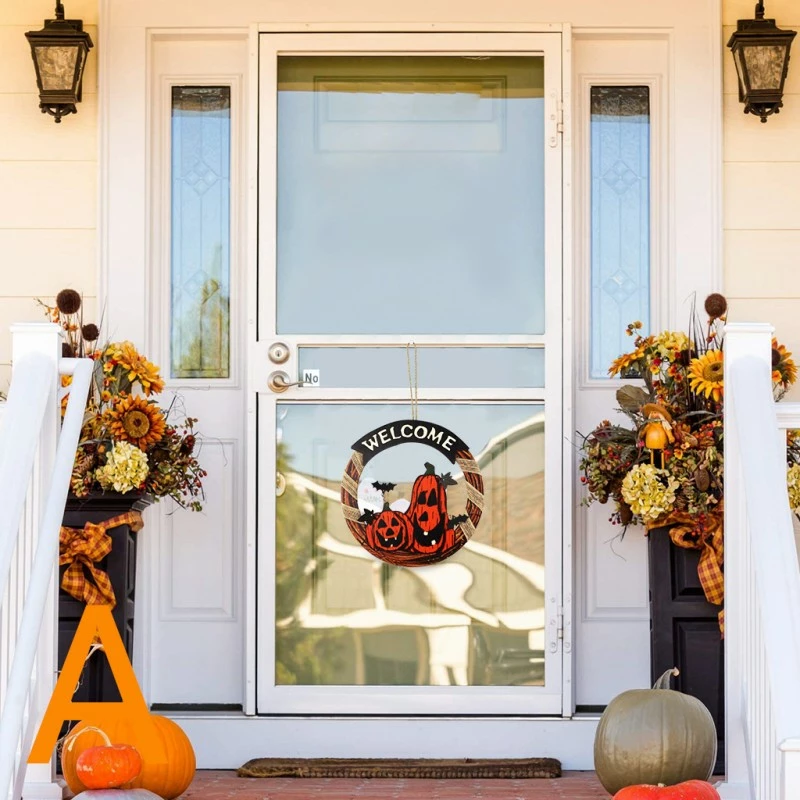 Etaya Welcome House Garland Door Hanger Decoration Supplies For Halloween - Image 2