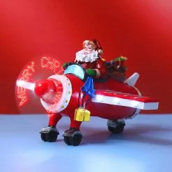 Etaya Light-up Music Aircraft Crafts For Christmas