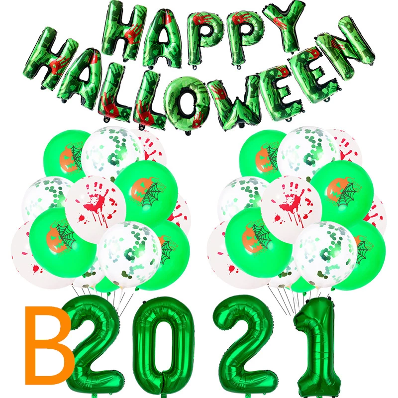 Etaya Skull Pumpkin Bat Aluminum Balloon For Halloween - Image 3