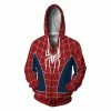 Etaya Spiderman Zip Up Sweatshirt 3D Printed Pattern Spider-Man PS4 Long Sleeve Hoodies