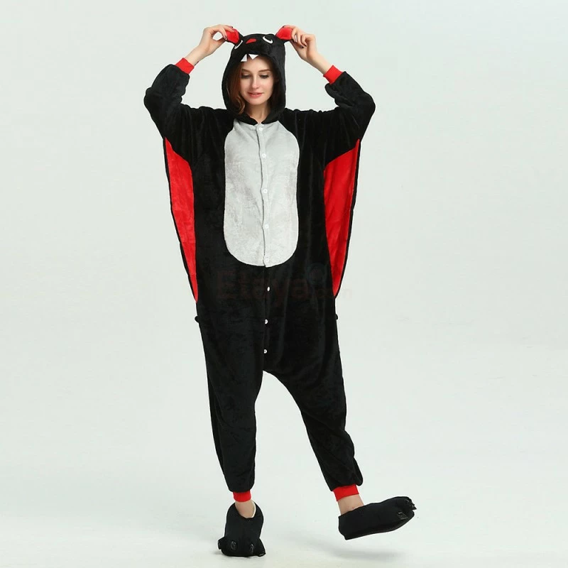 Etaya Animal Costume Bat Kigurumi Onesies Pajamas For Adult - Image 7