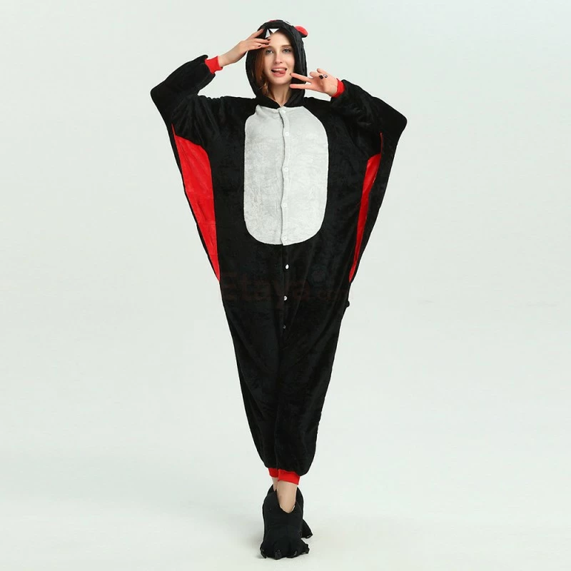 Etaya Animal Costume Bat Kigurumi Onesies Pajamas For Adult - Image 8