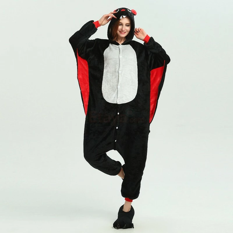Etaya Animal Costume Bat Kigurumi Onesies Pajamas For Adult - Image 9