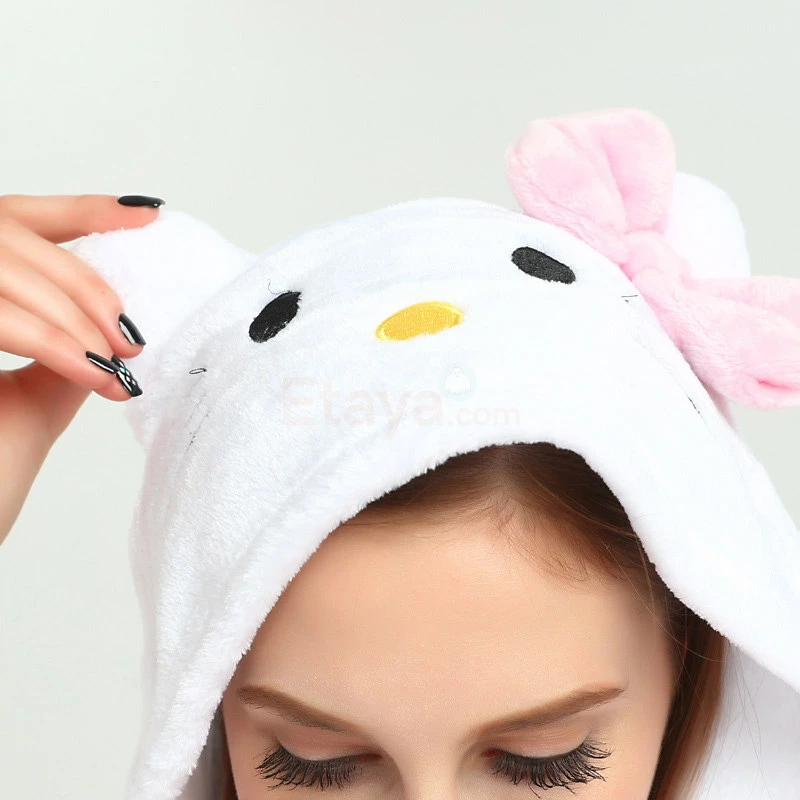 Etaya Pink Hello Kitty Kigurumi Animal Onesies Pajamas Costumes For Adult - Image 14