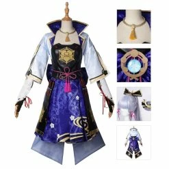 Etaya Kamisato Ayaka Cosplay Costumes Game Genshin Impact Suit