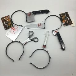 Etaya Emulation Plastic Headband Through The Head Horror Halloween Cosplay Props