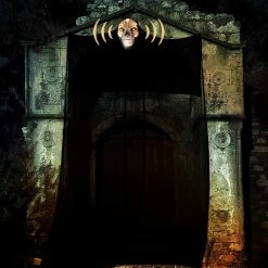 Etaya Sound-activated Luminous Hanging Ghost Halloween Scene Decoration Props