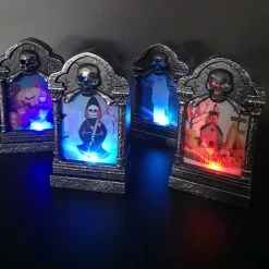 Etaya Halloween Scene Layout Props Luminous Tombstone Decorations