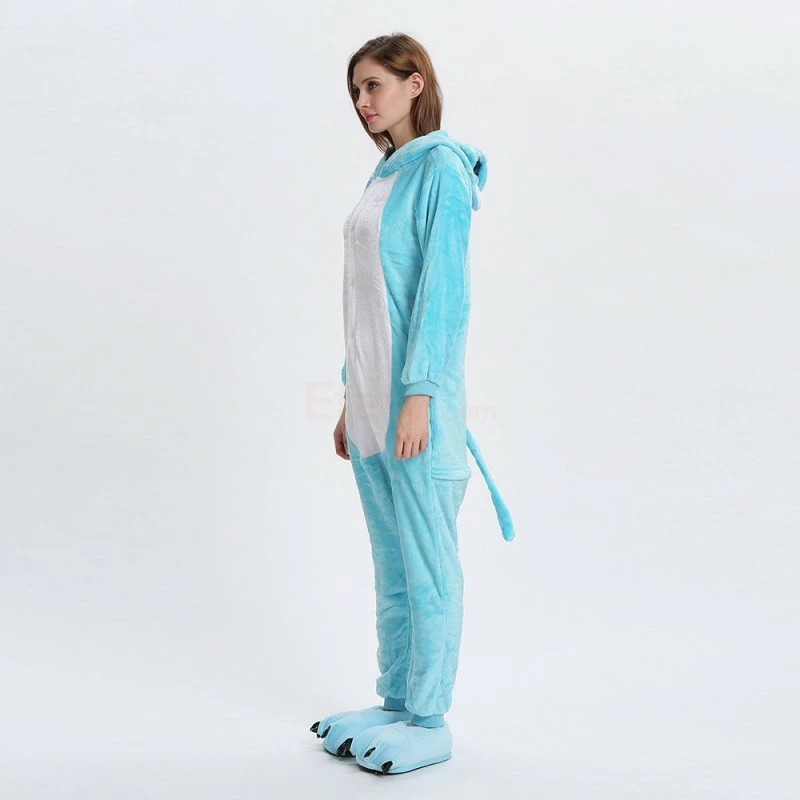 Etaya Blue Hippo Kigurumi Animal Onesie Pajama Costumes For Adult - Image 3