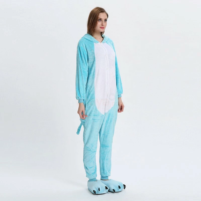 Etaya Blue Hippo Kigurumi Animal Onesie Pajama Costumes For Adult - Image 4