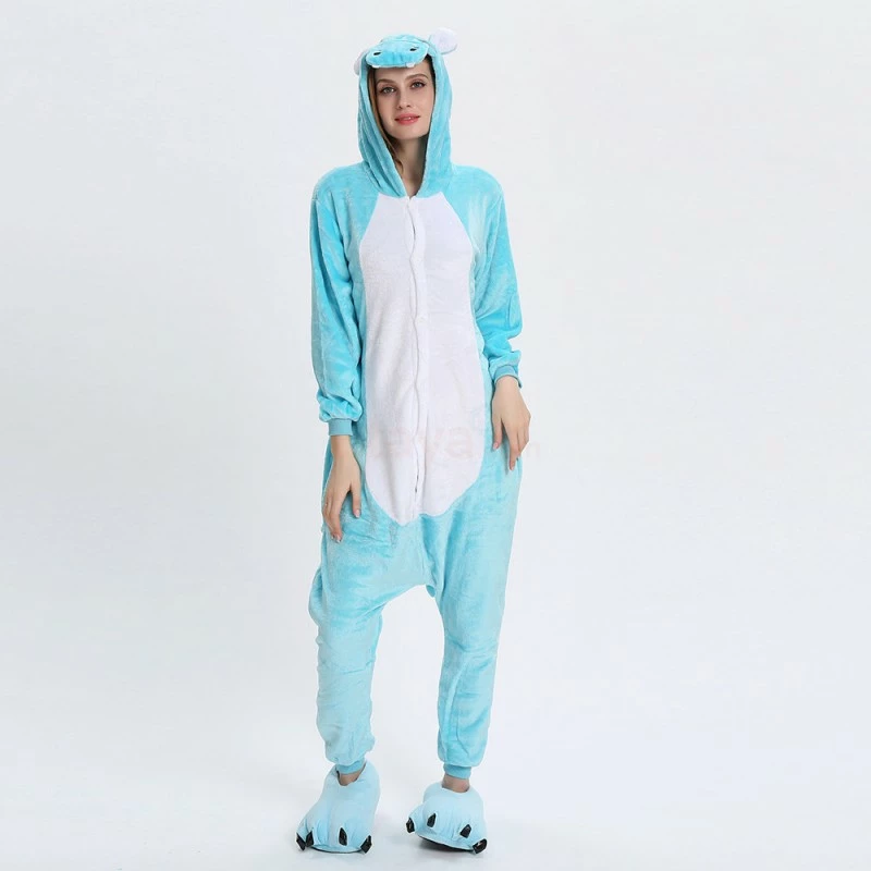 Etaya Blue Hippo Kigurumi Animal Onesie Pajama Costumes For Adult - Image 8