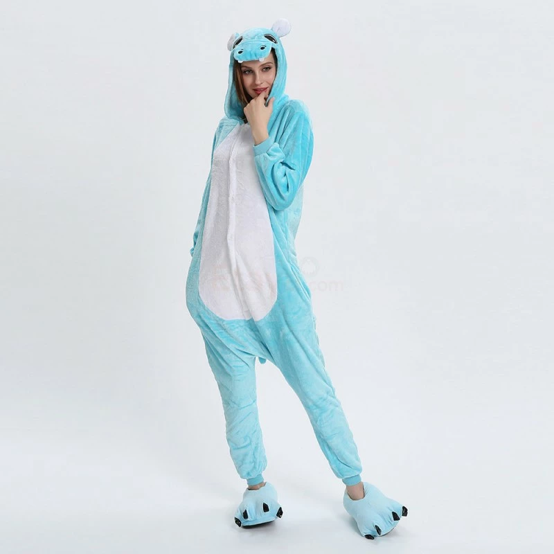 Etaya Blue Hippo Kigurumi Animal Onesie Pajama Costumes For Adult - Image 12