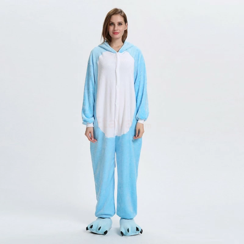 Etaya Blue Cat Kigurumi Animal Onesie Pajama Costumes For Adult - Image 2