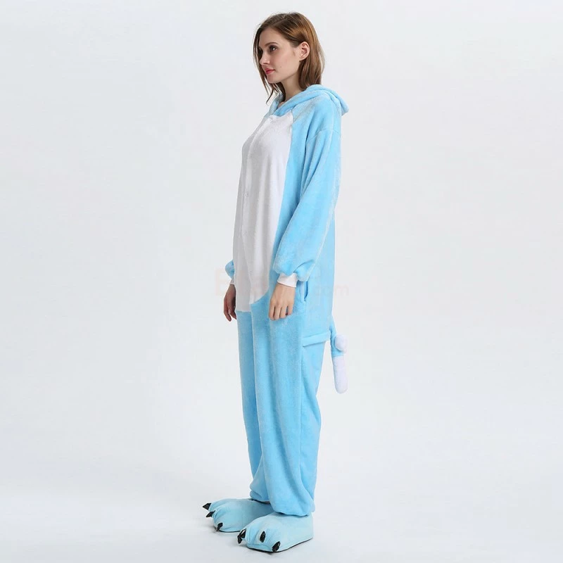 Etaya Blue Cat Kigurumi Animal Onesie Pajama Costumes For Adult - Image 3