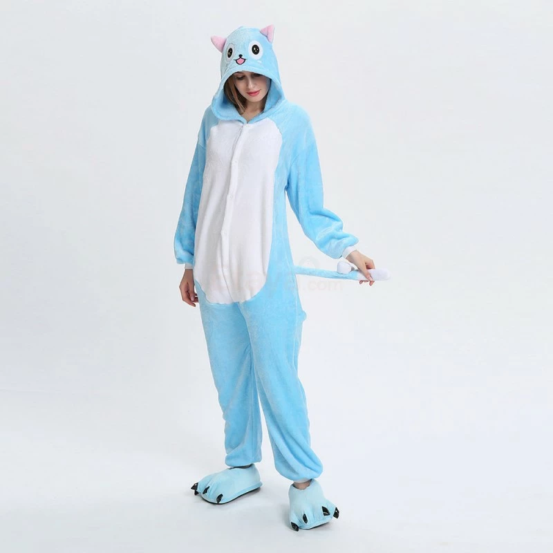 Etaya Blue Cat Kigurumi Animal Onesie Pajama Costumes For Adult - Image 7