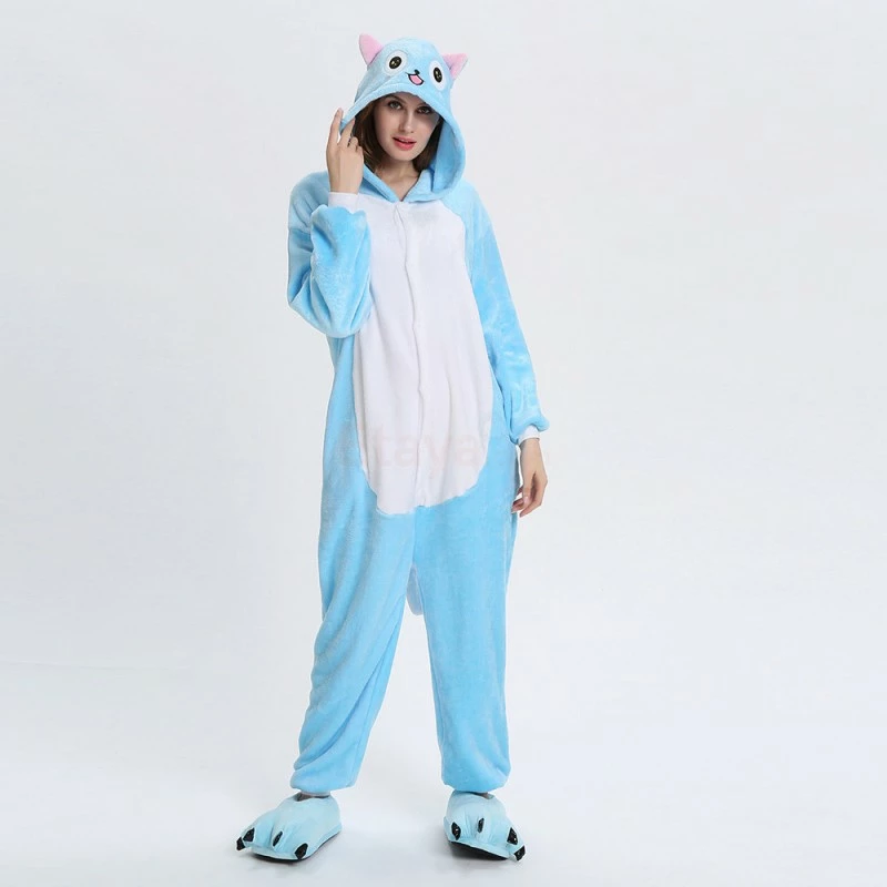 Etaya Blue Cat Kigurumi Animal Onesie Pajama Costumes For Adult - Image 11